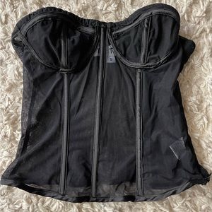 TicToc Strapless See-Thru Mesh Corset